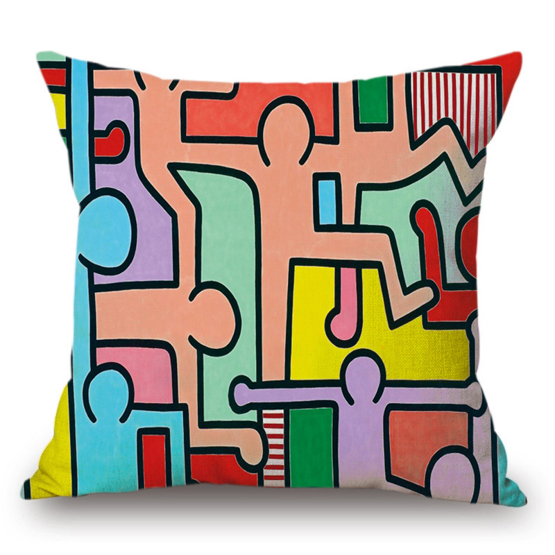 Подушка Keith Haring 7 Мульти в Нижнем Новгороде | Loft Concept 