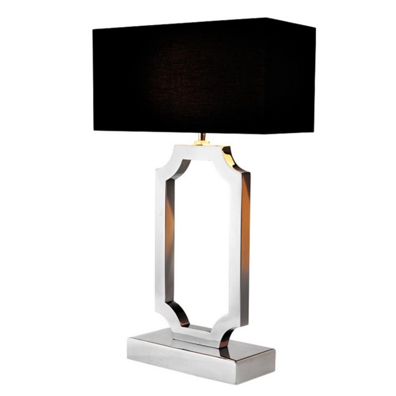 Настольная лампа Maureen Table Lamp Хром Черный в Нижнем Новгороде | Loft Concept 