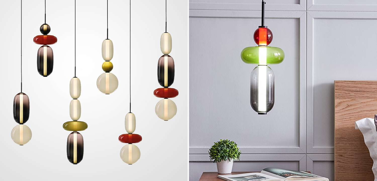 Светильник подвесной Pebbles B в стиле Bomma - фото №1