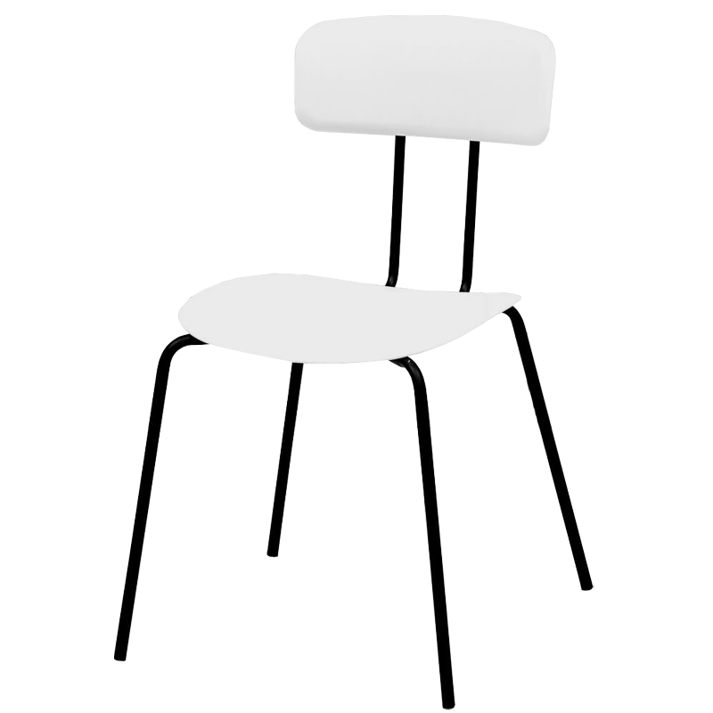 Стул Tyler Loft Stool White Белый Черный в Нижнем Новгороде | Loft Concept 