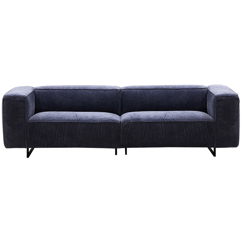 Диван Bastien Soft Dark Blue Sofa Темно-синий Черный в Нижнем Новгороде | Loft Concept 