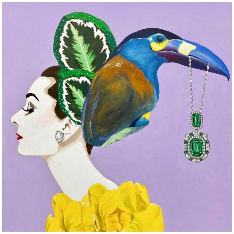 Картина Audrey with Blue Toucan Headdress Мульти в Нижнем Новгороде | Loft Concept 