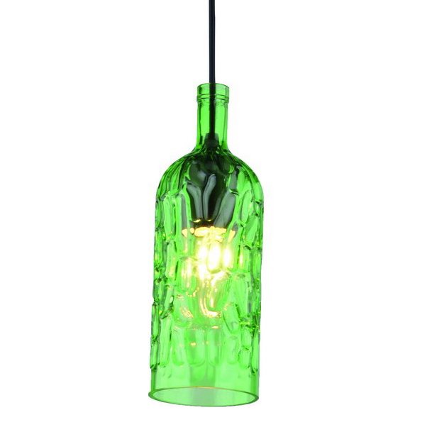 Подвесной светильник Geometry Glass Green Bottle Pendant Зеленый в Нижнем Новгороде | Loft Concept 