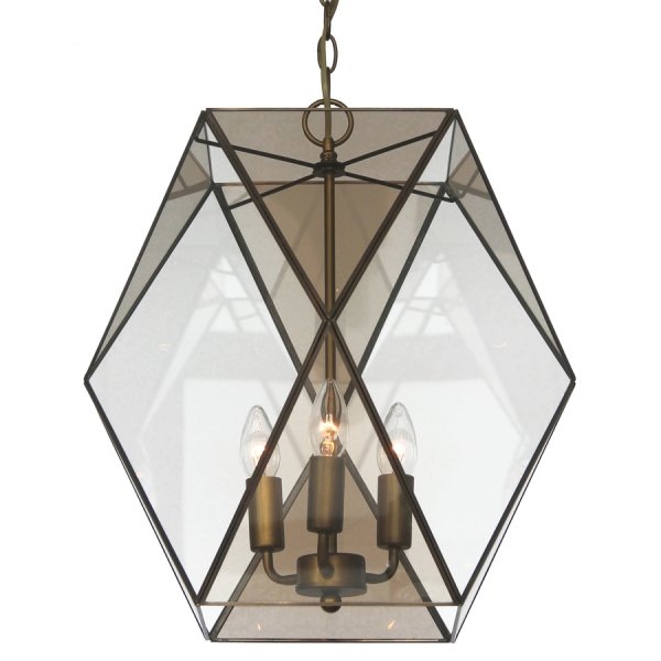 Подвесной светильник Rombius Pendant large III brandy glass Темная бронза винтаж в Нижнем Новгороде | Loft Concept 