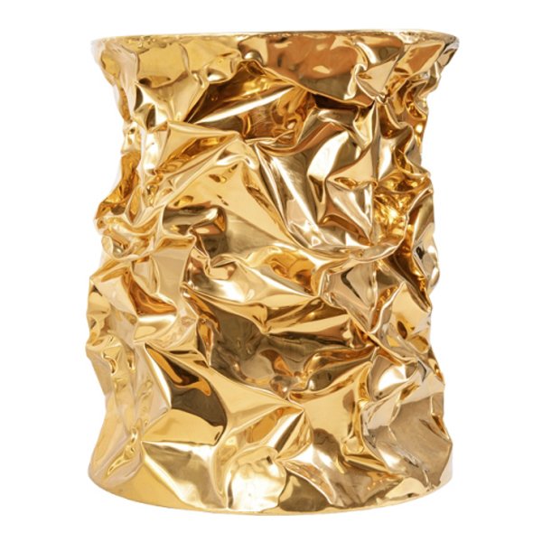 Приставной столик Stool Gold Crumpled Paper  в Нижнем Новгороде | Loft Concept 