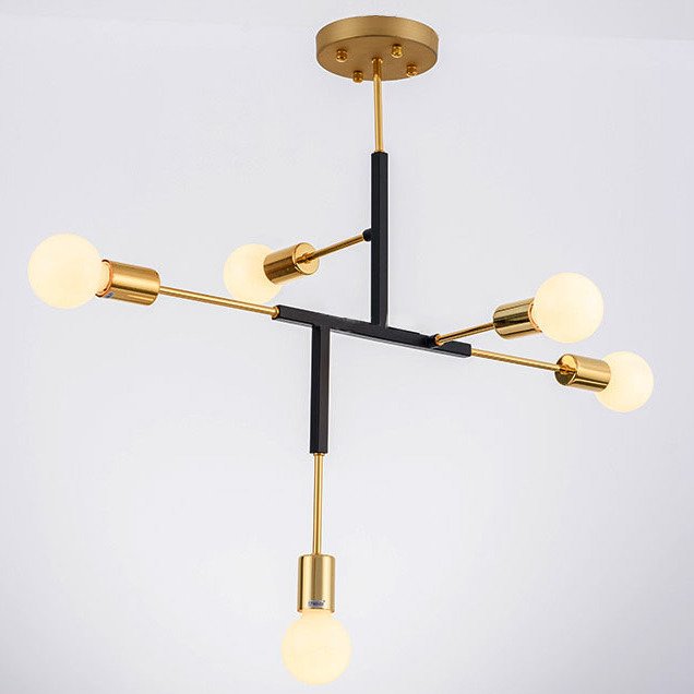 Светильник CLIFF SUSPENSION LAMP black Золотой Черный в Нижнем Новгороде | Loft Concept 