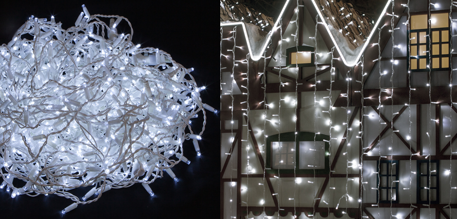 Гирлянда-Занавес с Белым светом - Loft-Concept в Нижнем Новгороде