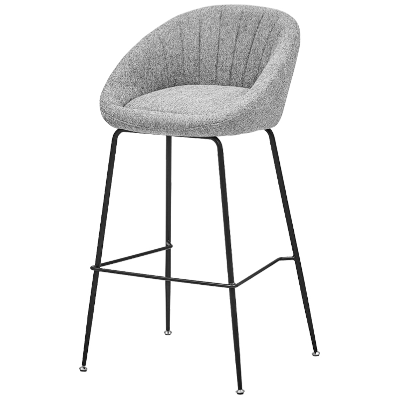 Барный стул Alberto Bar Stool Gray Черный Светло-серый в Нижнем Новгороде | Loft Concept 