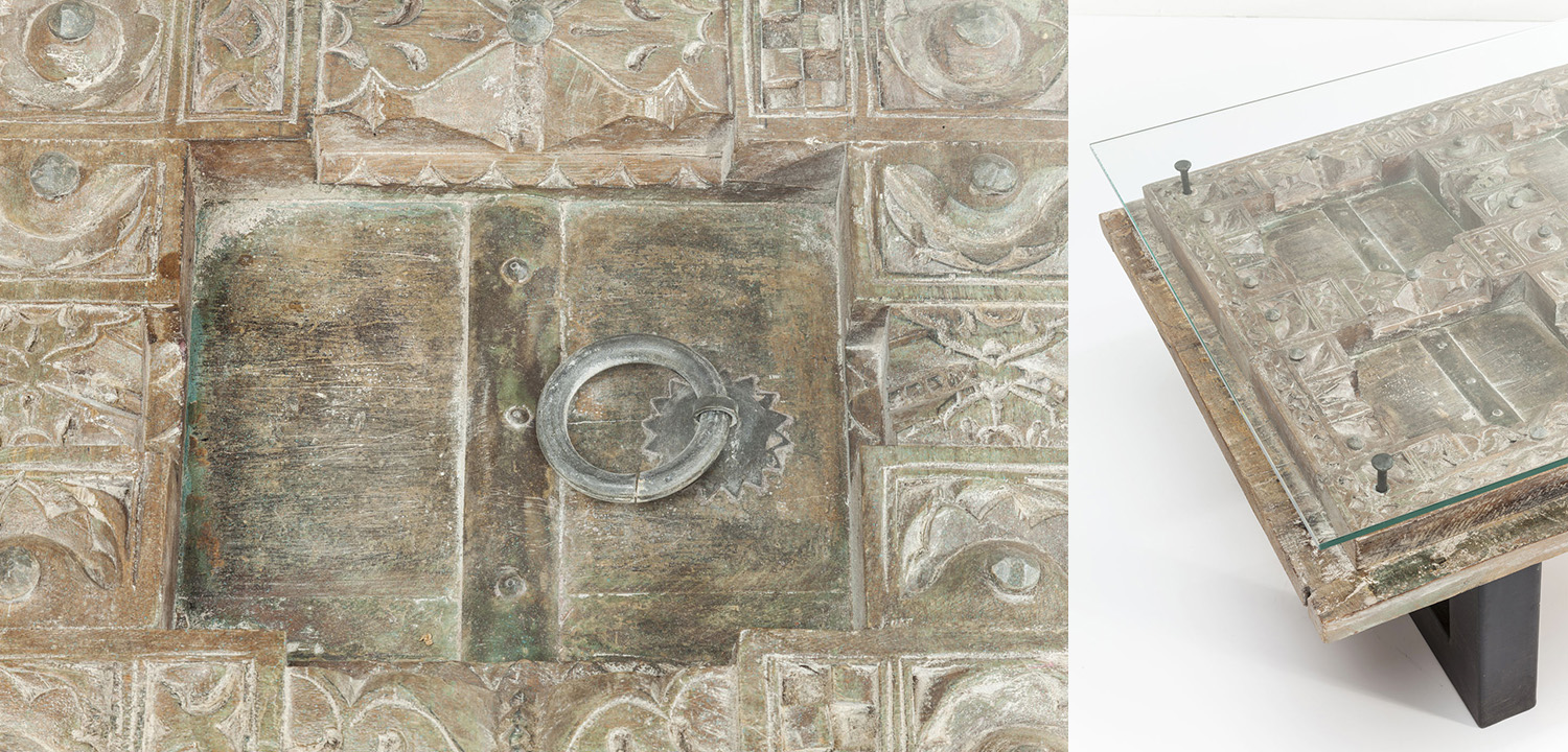 Кофейный стол Vintage Indian Door - фото