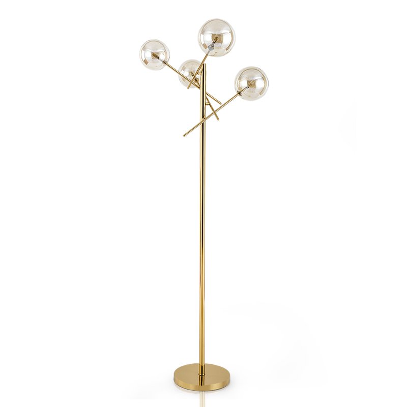 Торшер Gallotti & Radice Bolle floor lamp Золотой Дымчатый (Smoke) в Нижнем Новгороде | Loft Concept 