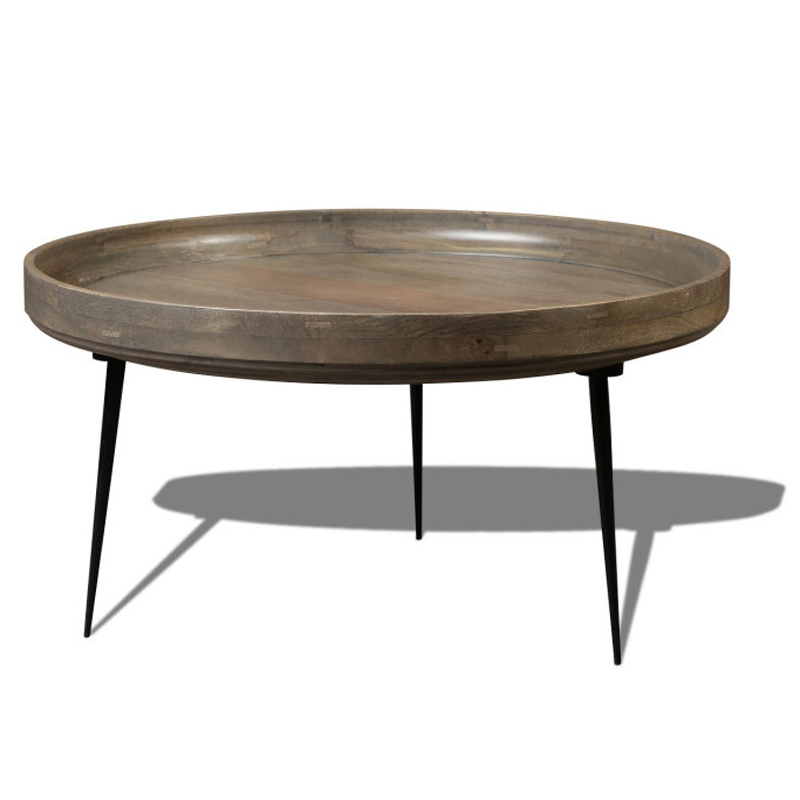 Кофейный стол Davidson Coffee Table platinum 40 Серый Черный в Нижнем Новгороде | Loft Concept 