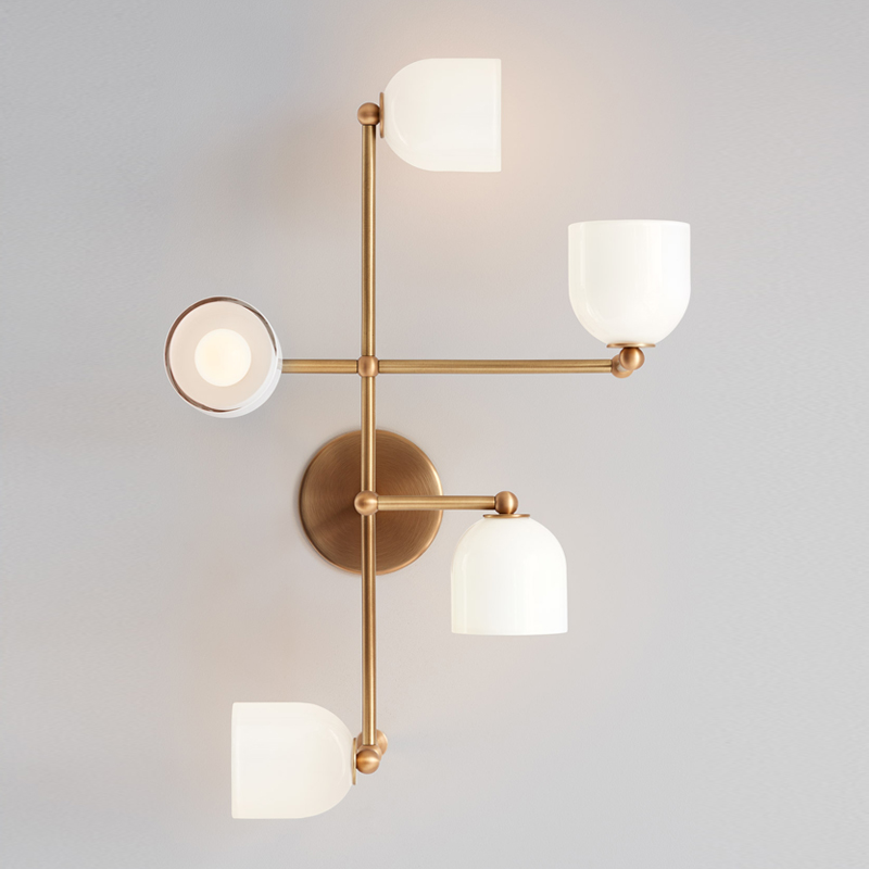 Бра Edie Sconce white Латунь Белый в Нижнем Новгороде | Loft Concept 