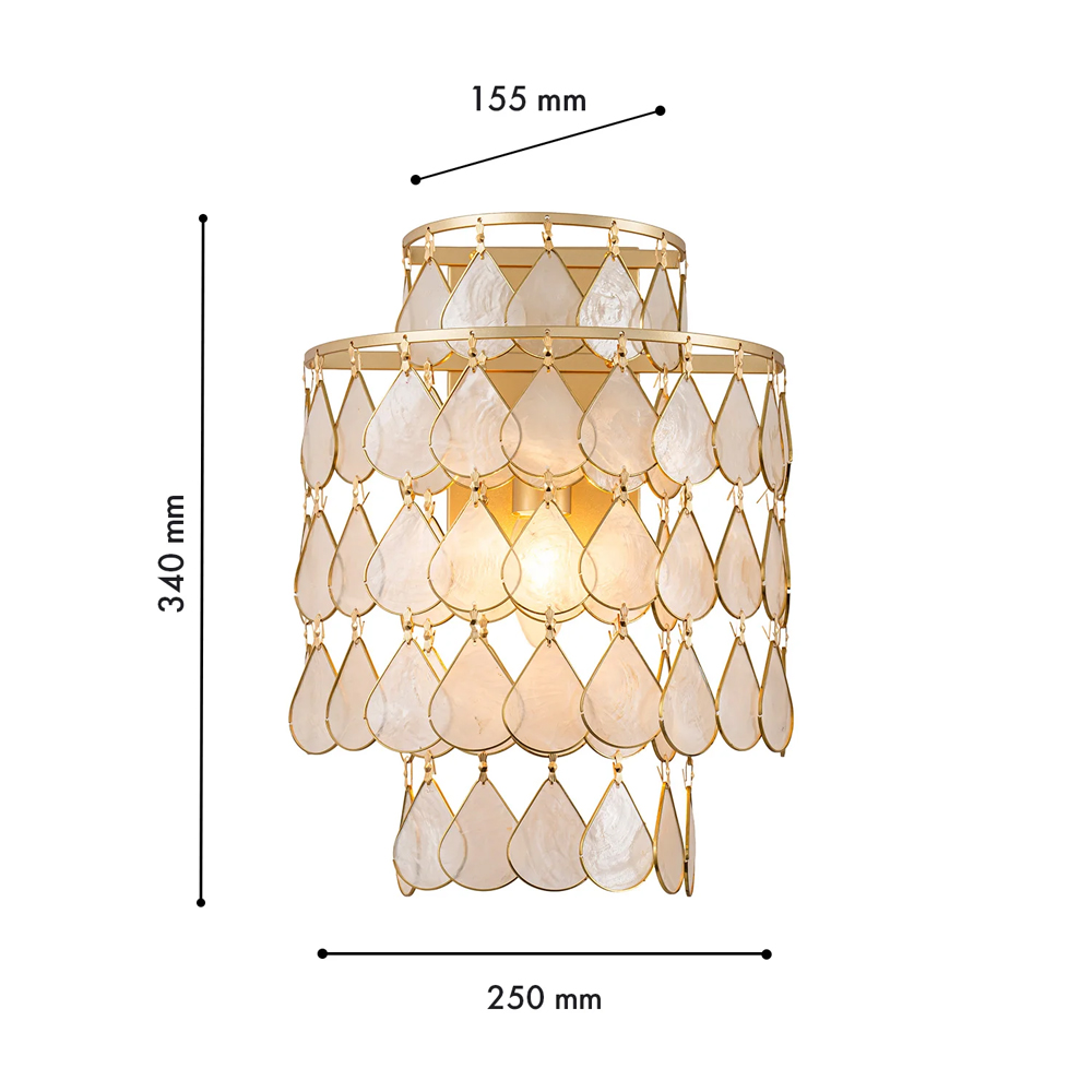 Бра с декором из натуральной морской ракушки Iridescent Light в Нижнем Новгороде