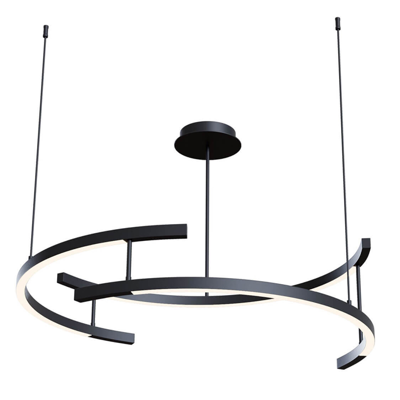 Люстра Smeragde Light Chandelier black arcs Черный в Нижнем Новгороде | Loft Concept 