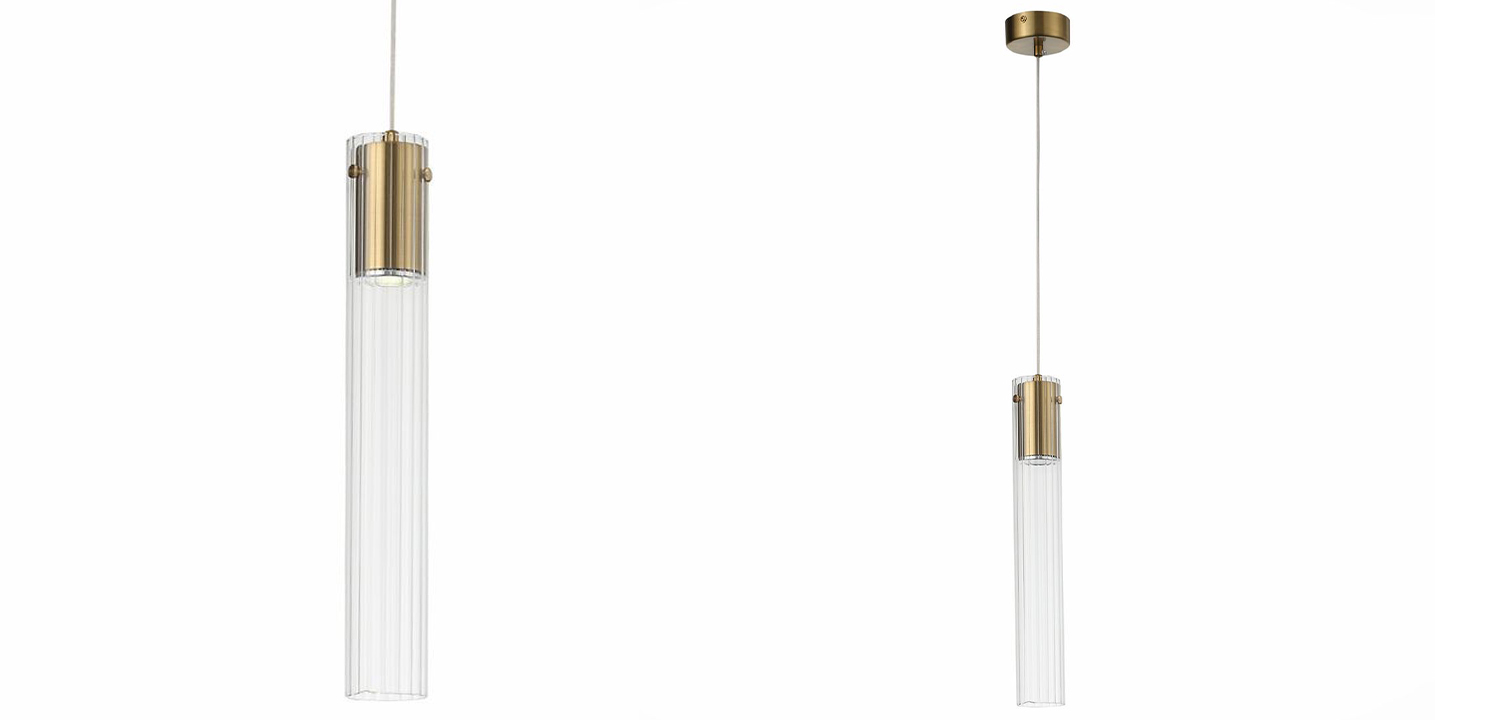 Подвесной светильник Jenae Glass Tube 45 - фото