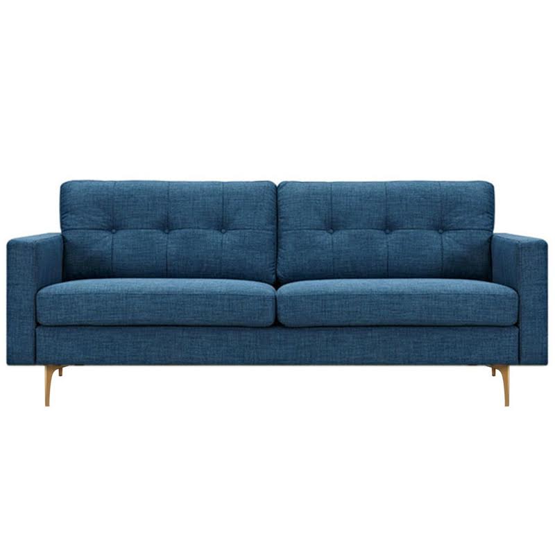 Диван Stone Blue Greta Sofa Диван синий лен Синий в Нижнем Новгороде | Loft Concept 