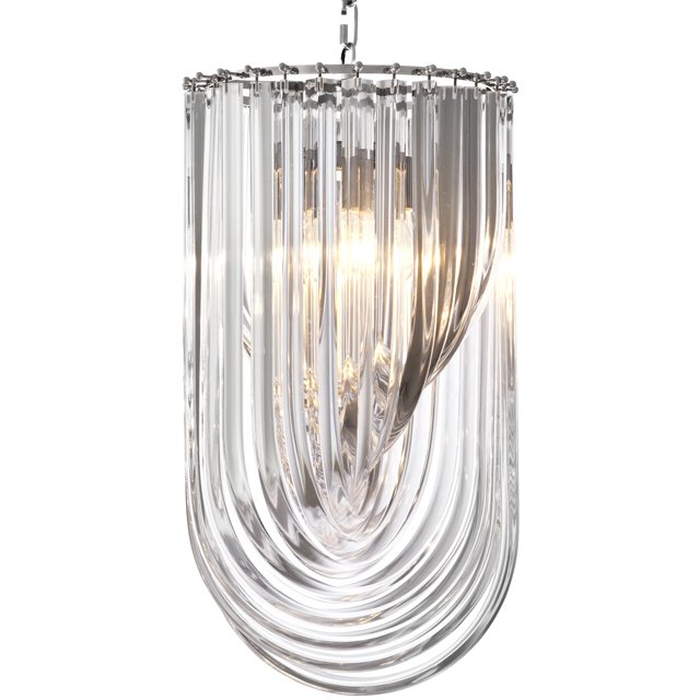 Люстра Chandelier Murano Clear 35 Прозрачный (Transparent) Никель в Нижнем Новгороде | Loft Concept 