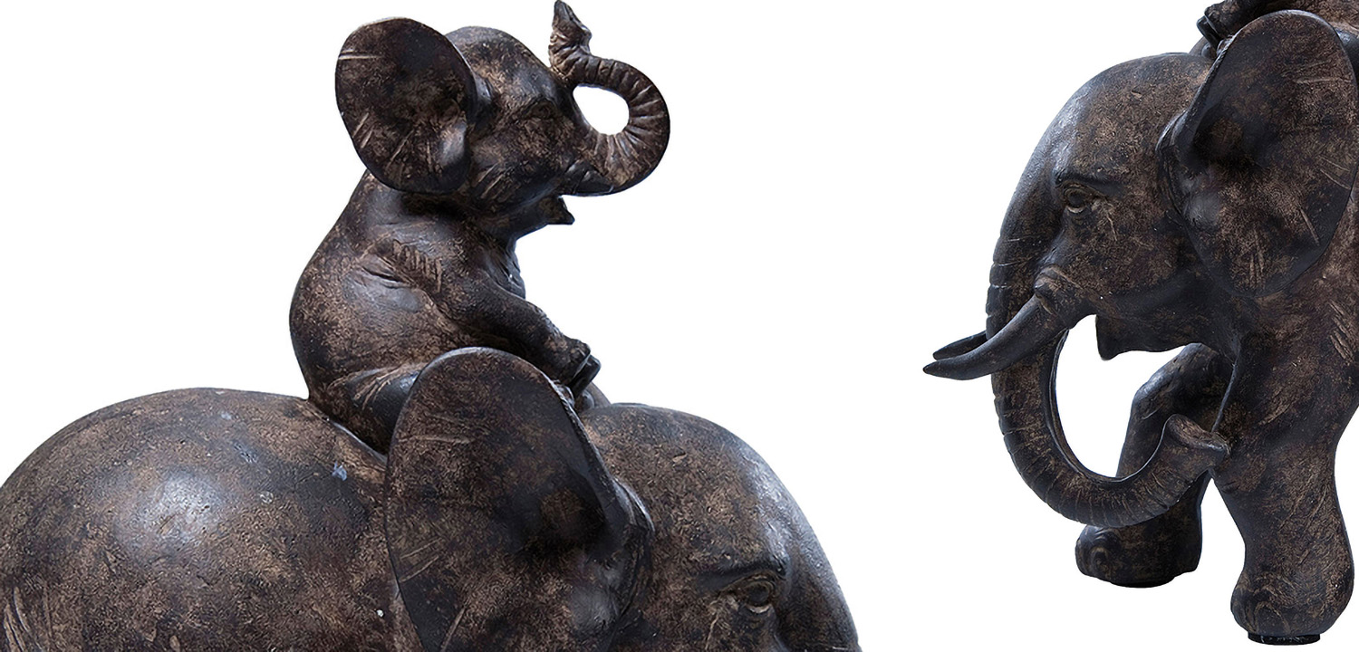 Статуэтка Слониха со слоненком - фото