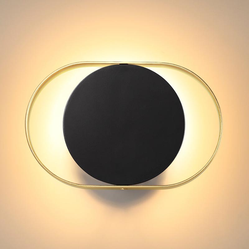 Бра Globo Ocular Sconce Oval Black Золотой Черный в Нижнем Новгороде | Loft Concept 