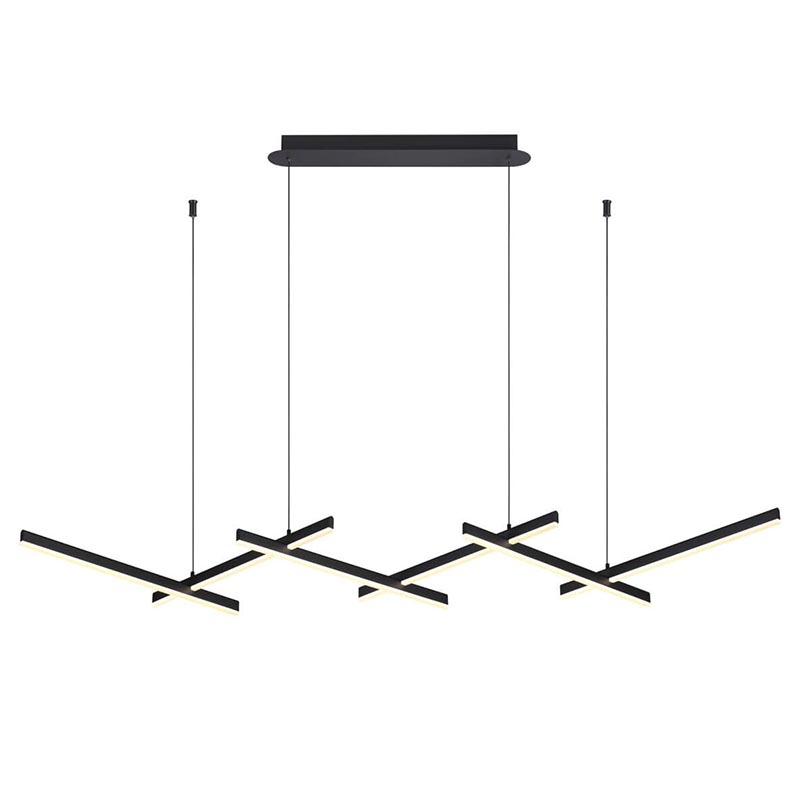 Люстра Rolf Black Lines Linear Chandelier Черный в Нижнем Новгороде | Loft Concept 