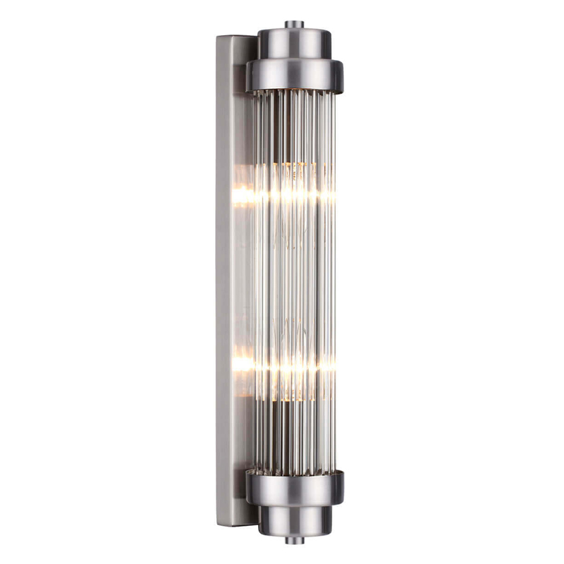 Бра Dirck Glass TUBE Sconce Nickel Никель в Нижнем Новгороде | Loft Concept 