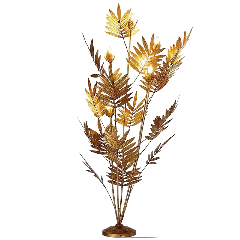 Торшер Palm Leaves Gold Las Palmas Floor Lamp Золотой в Нижнем Новгороде | Loft Concept 