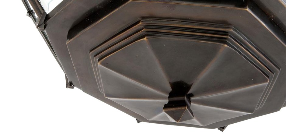 Люстра Lantern Owen Bronze L - фото №2