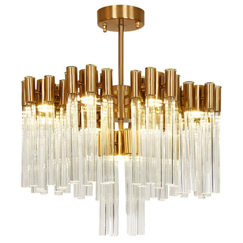 Люстра Contemporary chandelier crystal brass 65 Глянцевое золото Прозрачное Стекло в Нижнем Новгороде | Loft Concept 