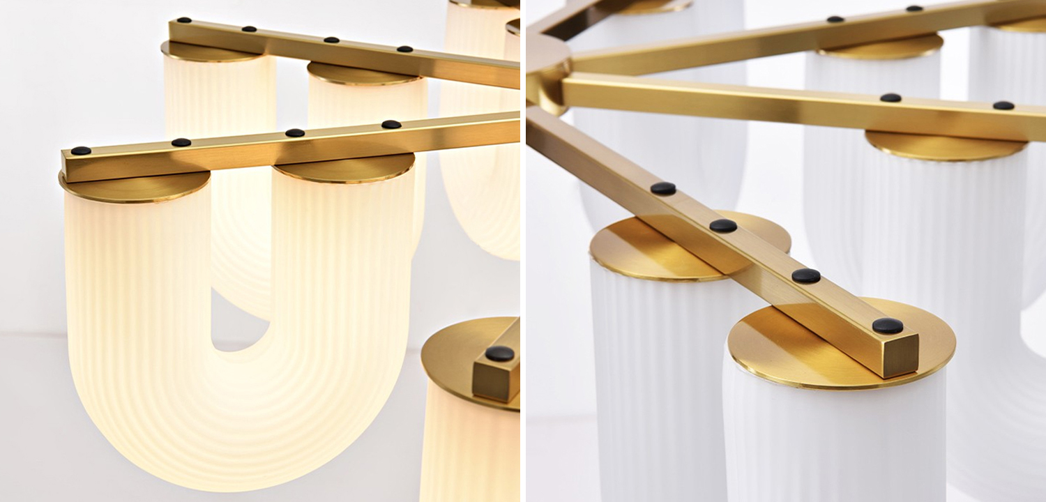 Люстра Berthe Arch Chandelier 8 плафонов - фото