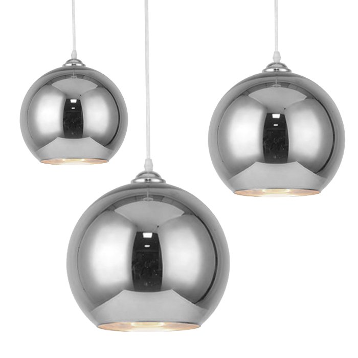 Подвесной светильник SILVER mirror shade modern pendant Хром в Нижнем Новгороде | Loft Concept 