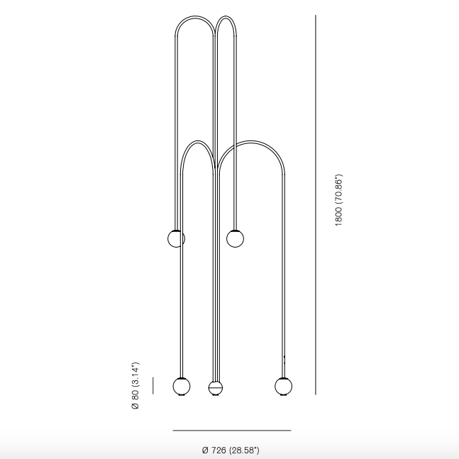 Торшер Michael Anastassiades Fontana Amorosa Crossette в Нижнем Новгороде