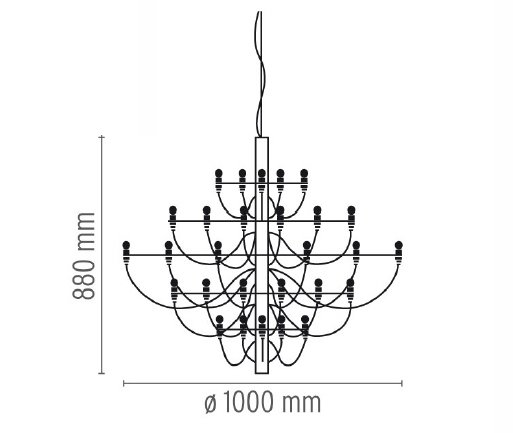 Люстра Flos 2097 50 Brass в Нижнем Новгороде