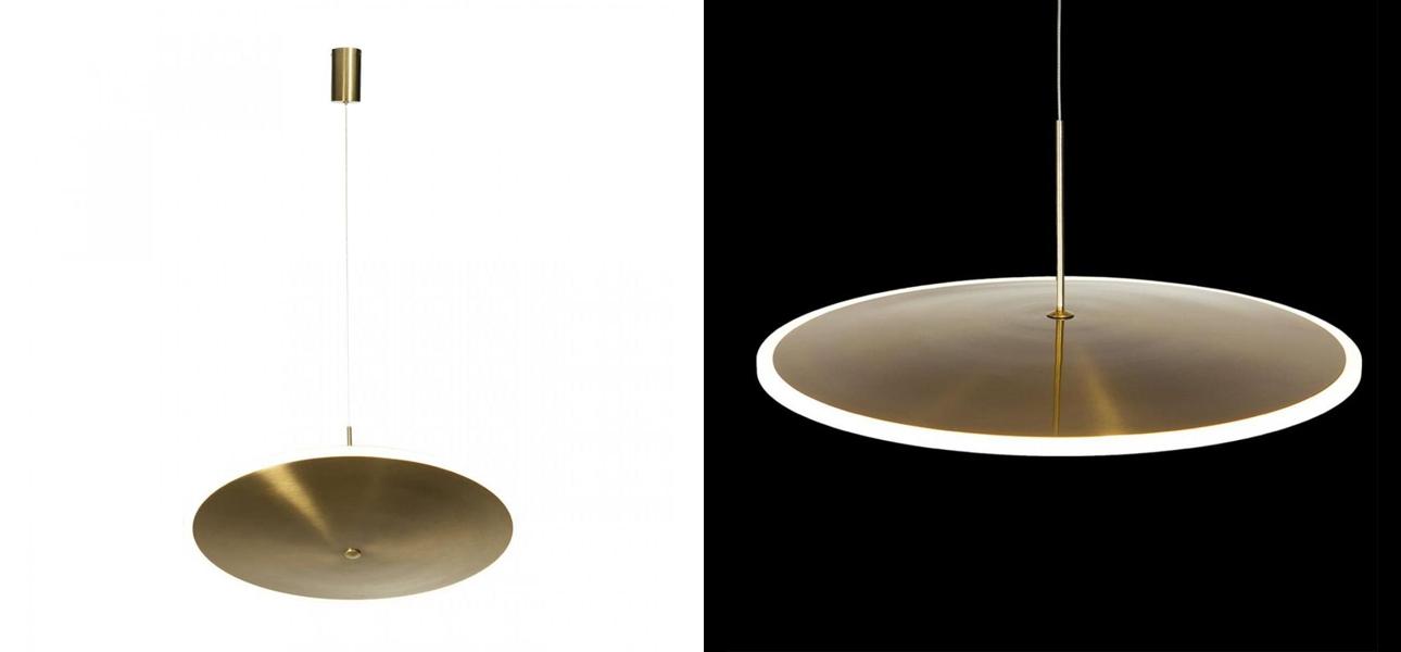 Светильник Chrona by Graypants D40 Gold Horizontal - фото