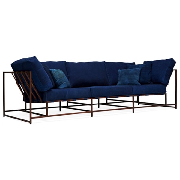 Диван Kenn X Miller sofa Indigo and copper denim Индиго в Нижнем Новгороде | Loft Concept 