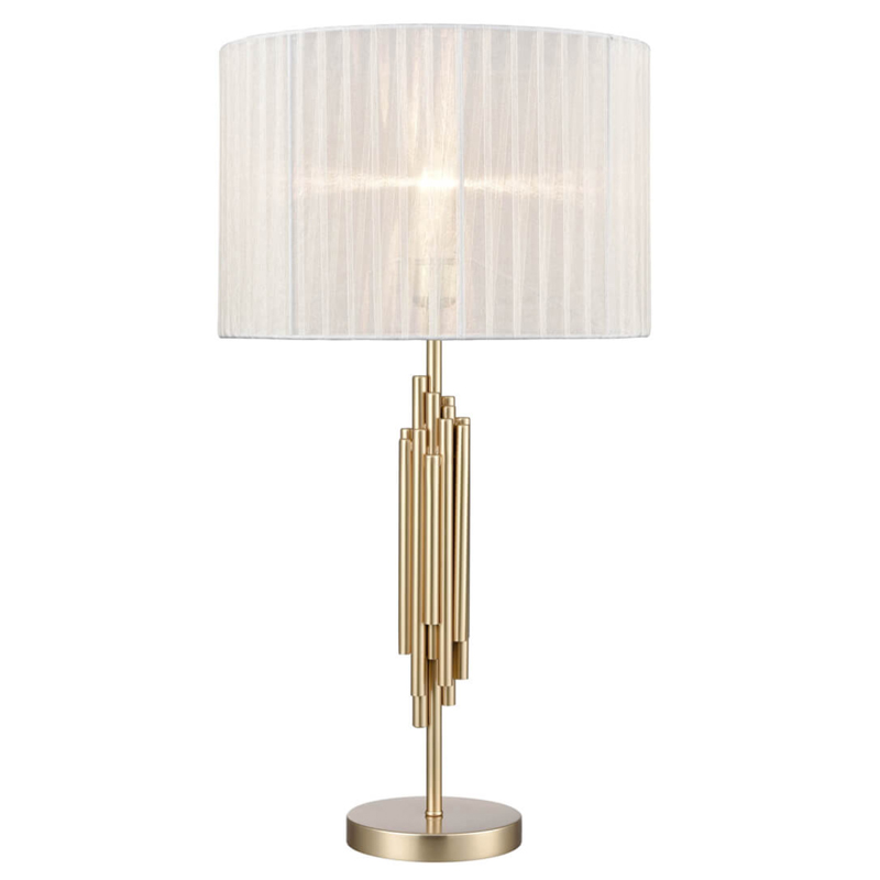 Настольная лампа с Абажуром Odeon Table Lamp ivory ( слоновая кость ) Золотой в Нижнем Новгороде | Loft Concept 