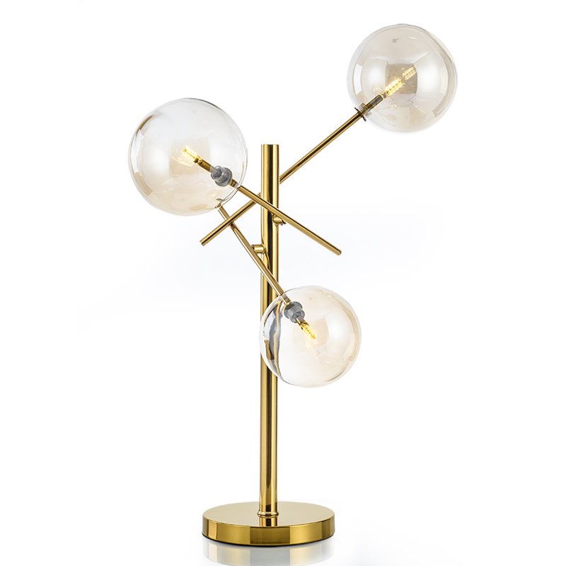 Настольная лампа Gallotti & Radice Bolle Table lamp Золотой Дымчатый (Smoke) в Нижнем Новгороде | Loft Concept 