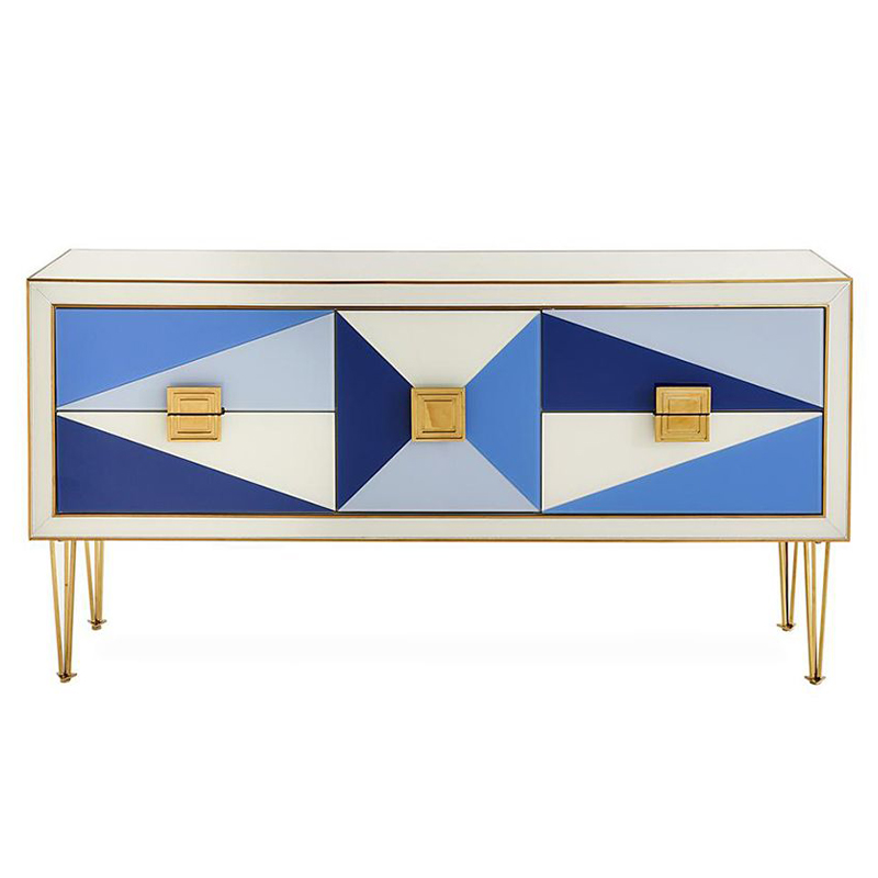 Комод JONATHAN ADLER HARLEQUIN CREDENZA - BLUE Мульти в Нижнем Новгороде | Loft Concept 