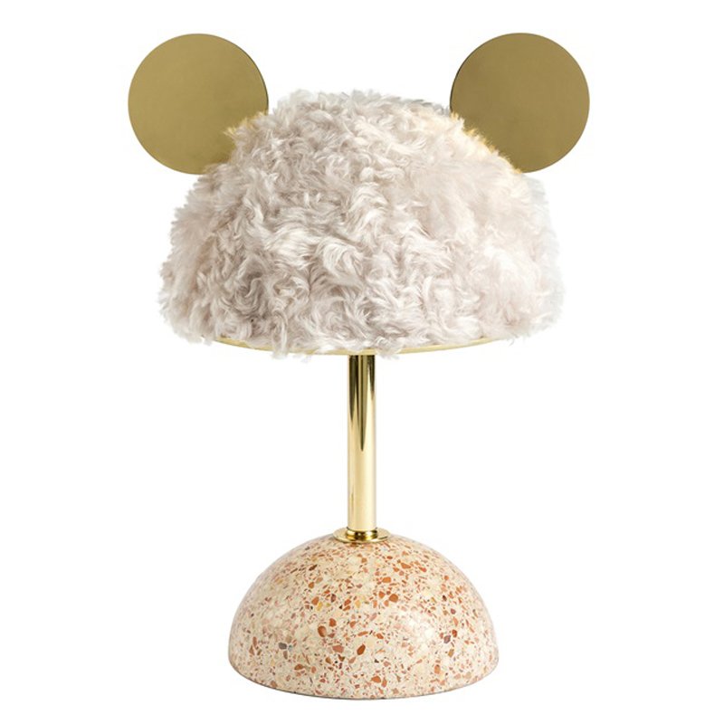 Настольная лампа White Mouse Table Lamp Белый Латунь Розовый пастельный в Нижнем Новгороде | Loft Concept 