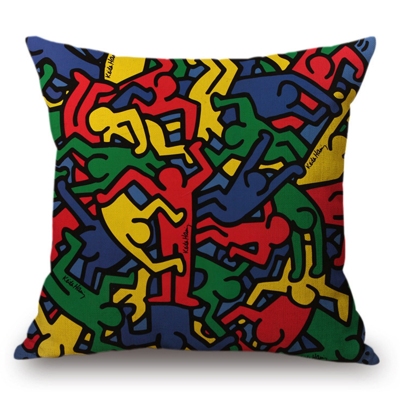 Подушка Keith Haring 16 Мульти в Нижнем Новгороде | Loft Concept 