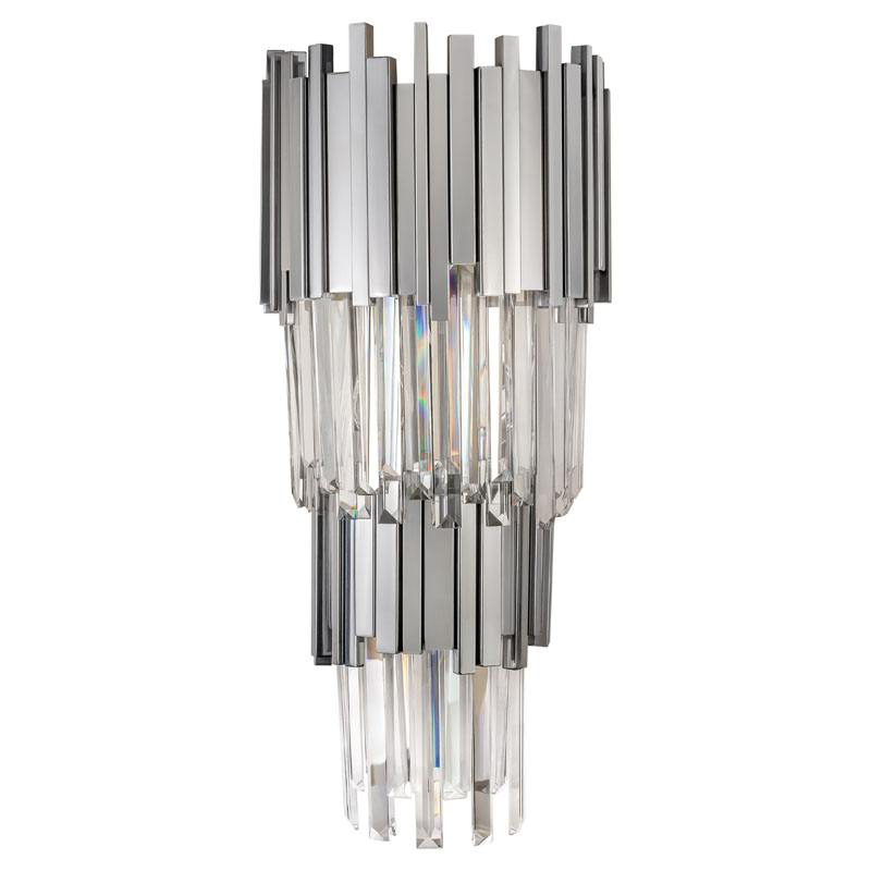 Бра Luxxu Modern Cascade Wall Lamp Silver 71 Прозрачное Стекло Серебряный в Нижнем Новгороде | Loft Concept 