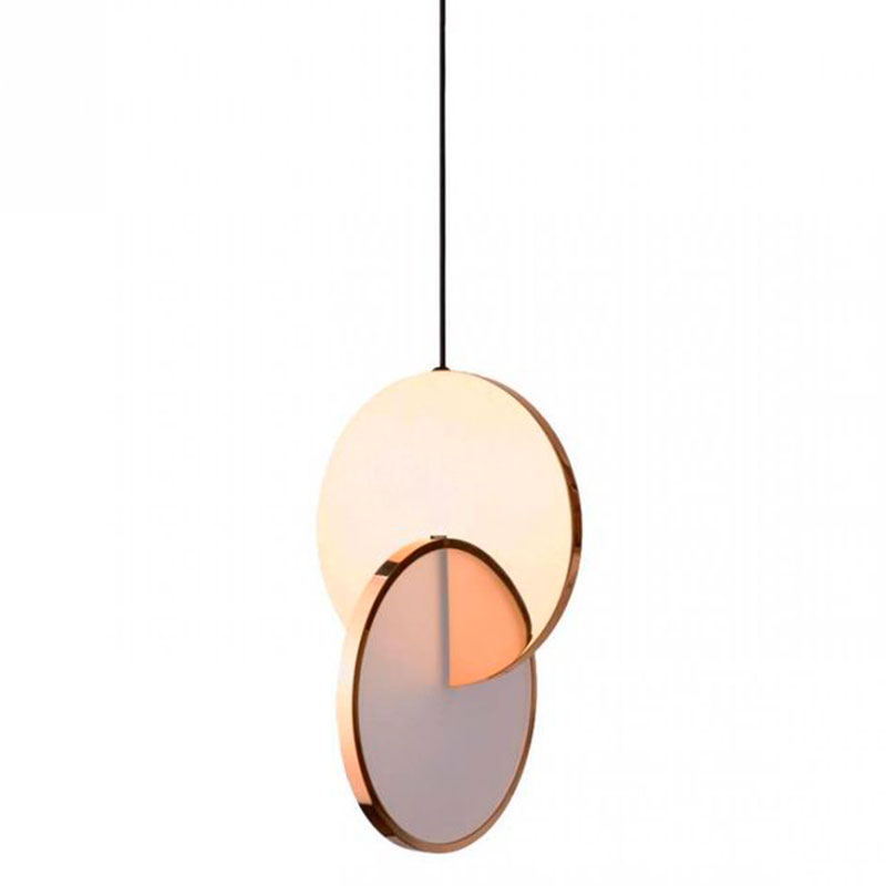 Подвесной светильник Eclipse Pendant Light Gold Золотой Белый в Нижнем Новгороде | Loft Concept 