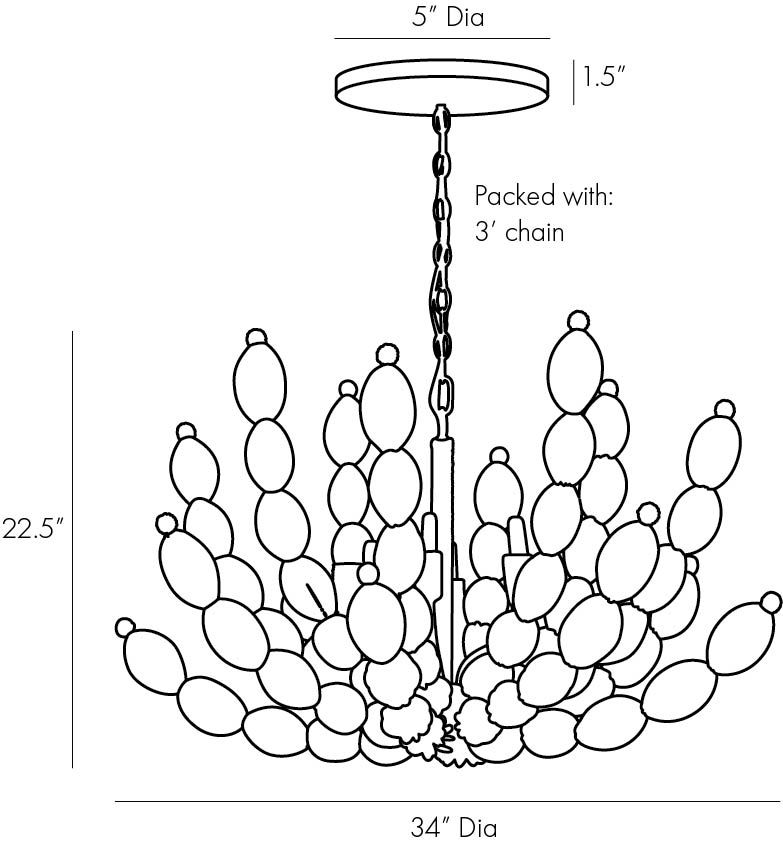 Люстра Arteriors INDI CHANDELIER в Нижнем Новгороде