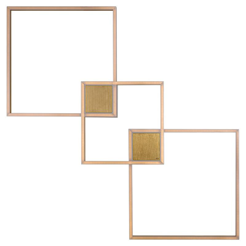 Потолочный светильник Squares Trio Geometrical Shape Ceiling Light Золотой Белый в Нижнем Новгороде | Loft Concept 