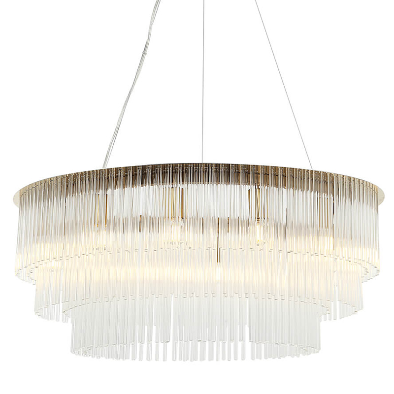 Люстра Harrison Chandelier gold 12 lamp Глянцевое золото Прозрачный в Нижнем Новгороде | Loft Concept 