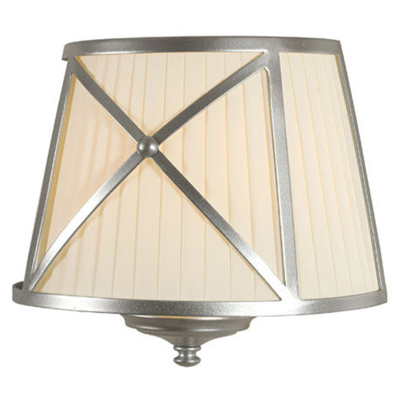 Бра Provence Lampshade Light Silver Wall Lamp Бежевый Серебряный в Нижнем Новгороде | Loft Concept 