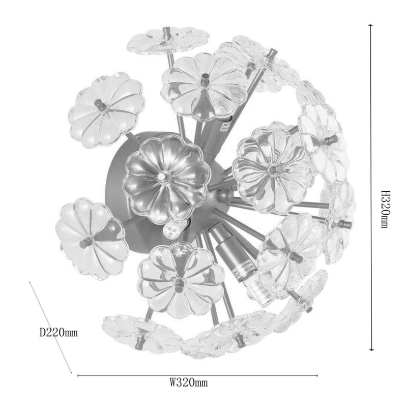 Бра Glass Flowers Sputnik Wall Lamp в Нижнем Новгороде