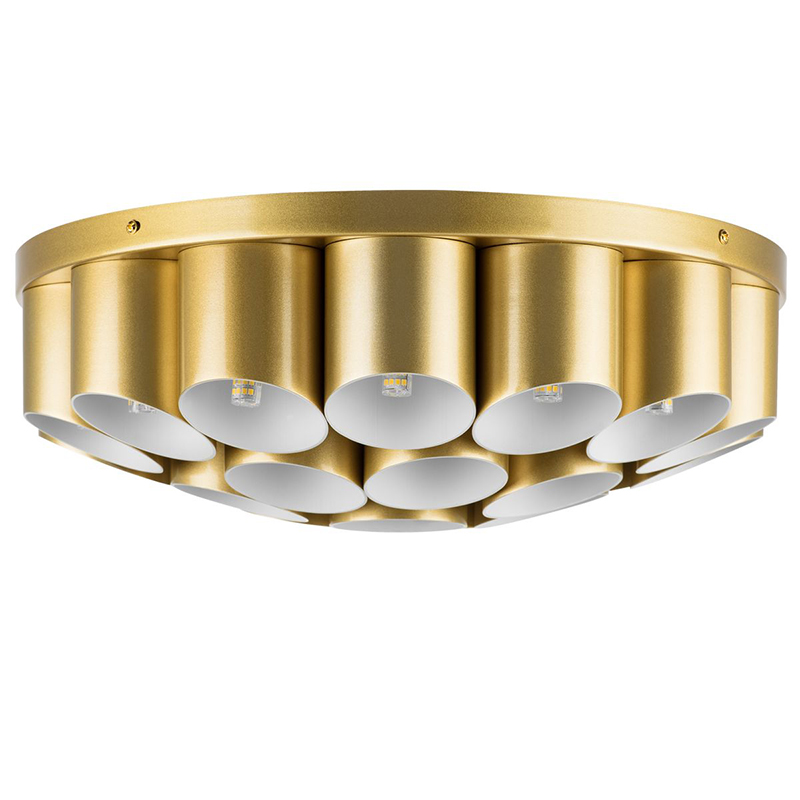 Потолочный светильник Garbi Gold Pipe Organ Ceiling Lamp 22 Золотой Белый в Нижнем Новгороде | Loft Concept 