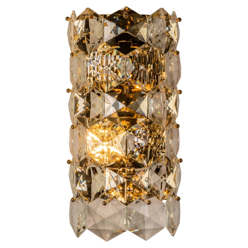 Бра Tiers Crystal Light Ermitage Wall Lamp Прозрачное Стекло Золотой в Нижнем Новгороде | Loft Concept 