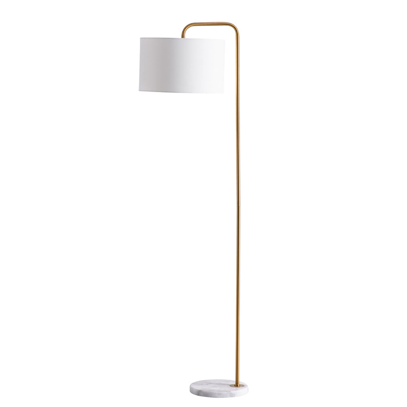 Торшер Randers Floor Lamp Белый Золотой в Нижнем Новгороде | Loft Concept 