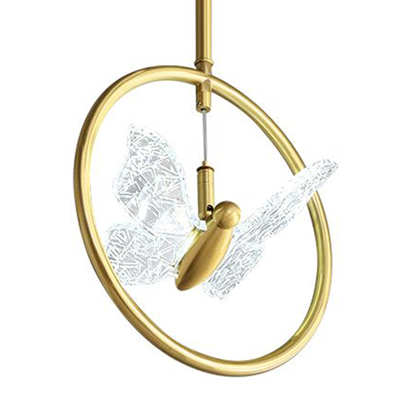 Светильник Butterfly Disk Pendant Lamp H Прозрачный Латунь в Нижнем Новгороде | Loft Concept 